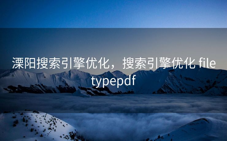 溧阳搜索引擎优化，搜索引擎优化 filetypepdf