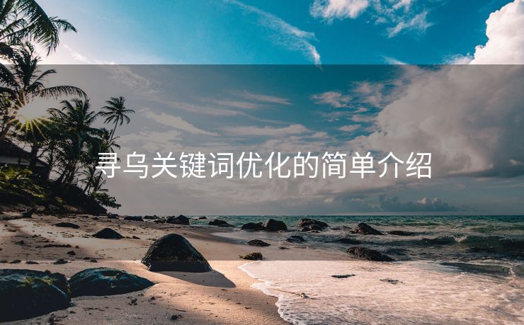 寻乌关键词优化的简单介绍