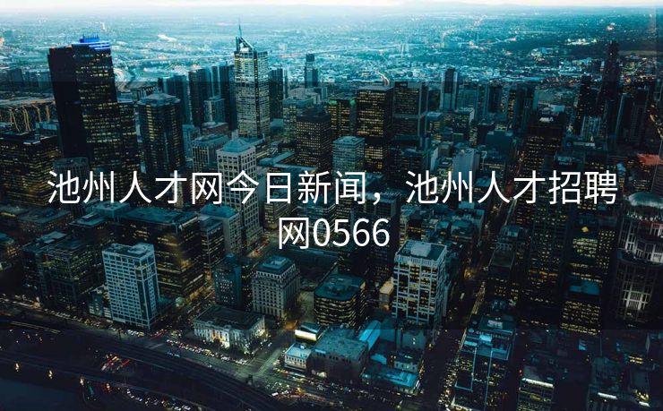 池州人才网今日新闻，池州人才招聘网0566