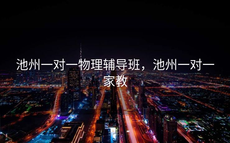 池州一对一物理辅导班，池州一对一家教