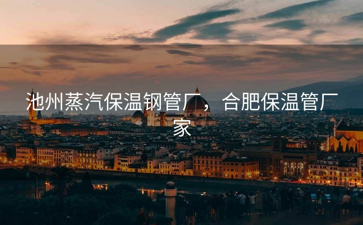 池州蒸汽保温钢管厂，合肥保温管厂家