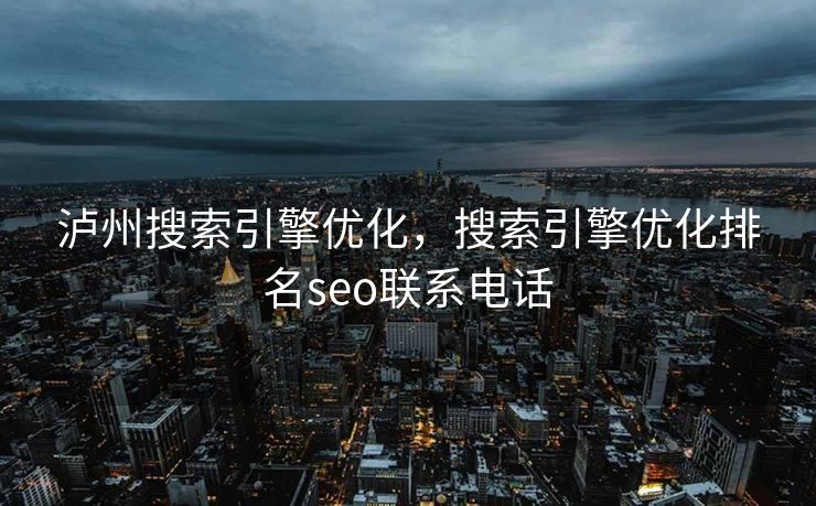 泸州搜索引擎优化，搜索引擎优化排名seo联系电话