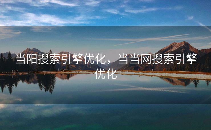 当阳搜索引擎优化，当当网搜索引擎优化